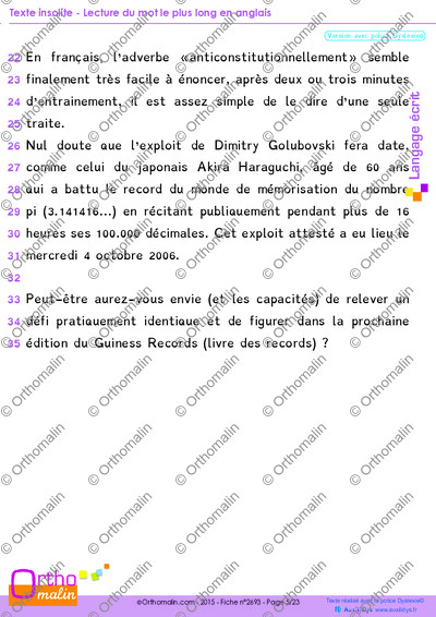 Page 5 de la fiche