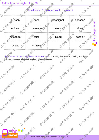 Page 6 de la fiche