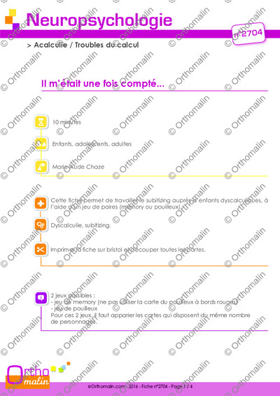 Page 1 de la fiche