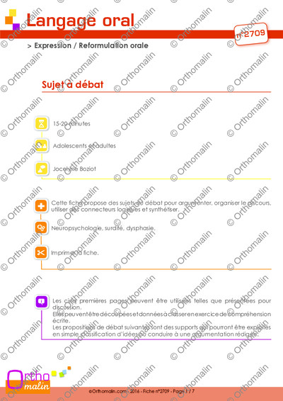 Page 1 de la fiche