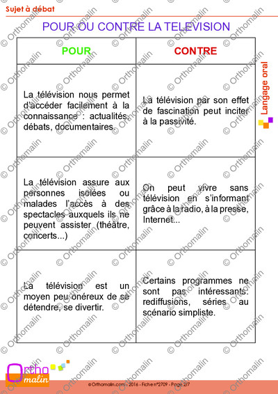 Page 2 de la fiche