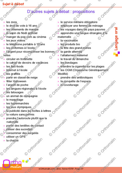 Page 7 de la fiche