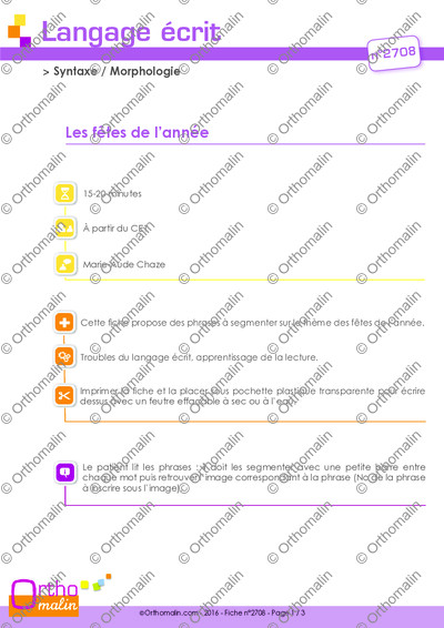 Page 1 de la fiche