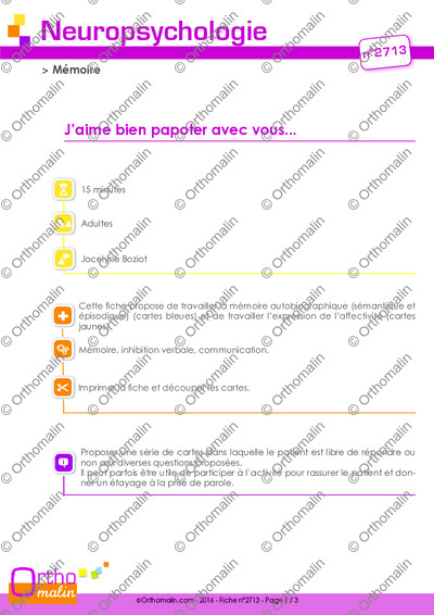 Page 1 de la fiche