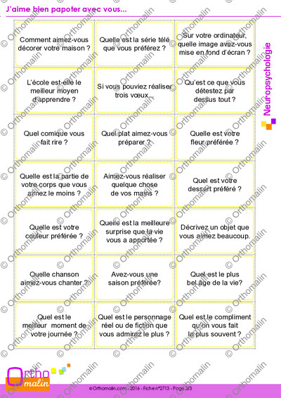 Page 3 de la fiche