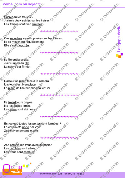 Page 3 de la fiche