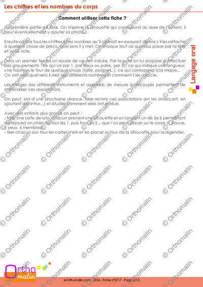 Page 2 de la fiche
