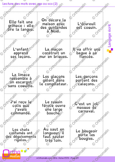 Page 2 de la fiche