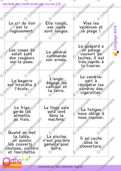 Page 3 de la fiche