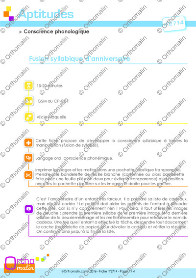 Page 1 de la fiche