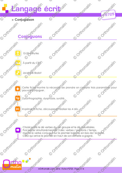 Page 1 de la fiche