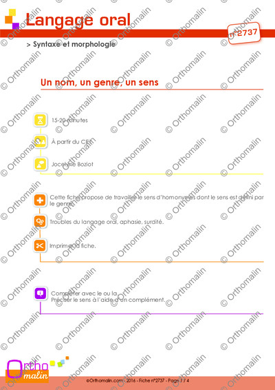 Page 1 de la fiche