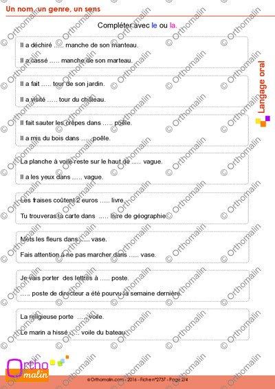 Page 2 de la fiche