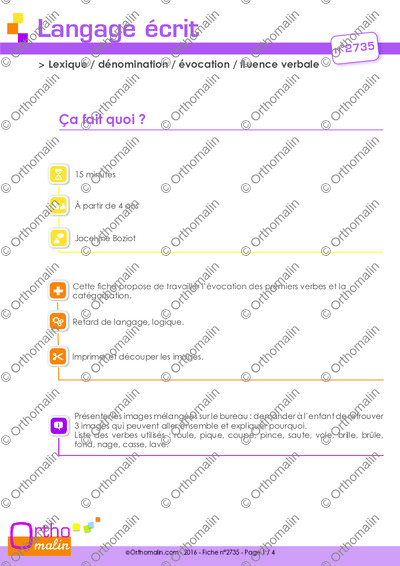 Page 1 de la fiche