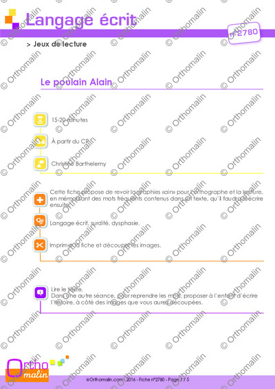 Page 1 de la fiche