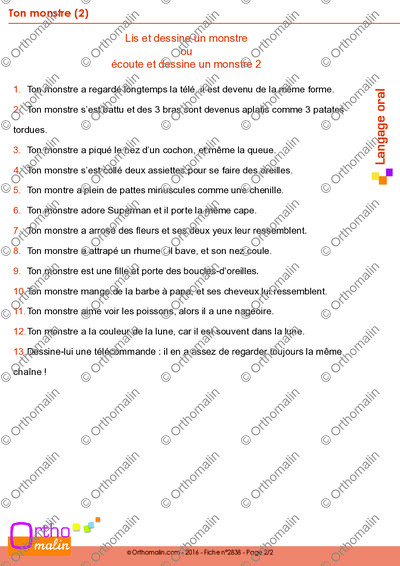 Page 2 de la fiche