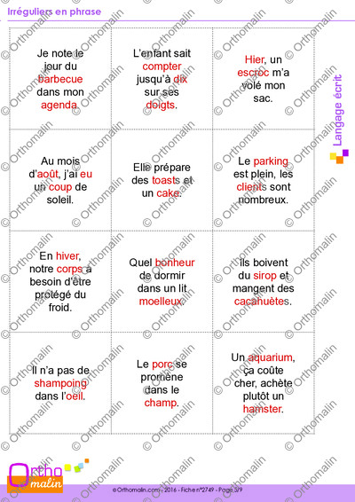 Page 5 de la fiche