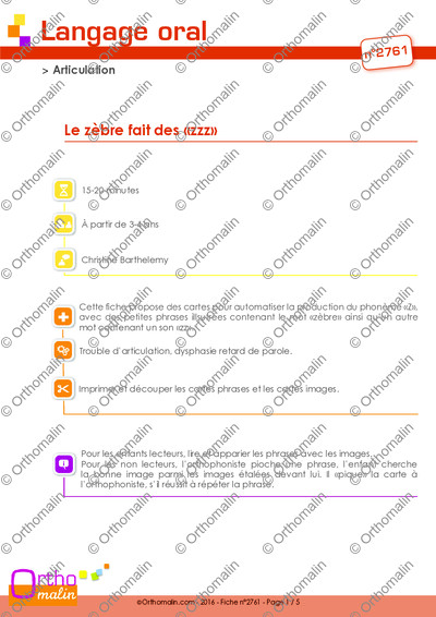 Page 1 de la fiche