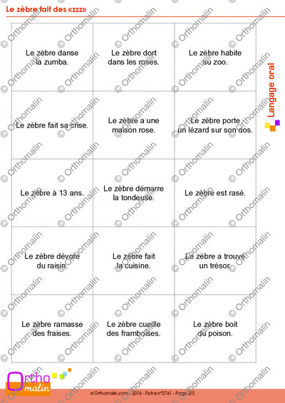 Page 2 de la fiche