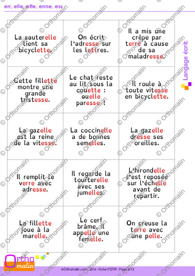 Page 4 de la fiche