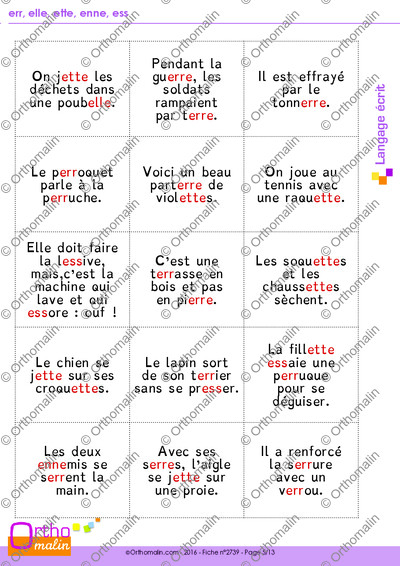 Page 5 de la fiche