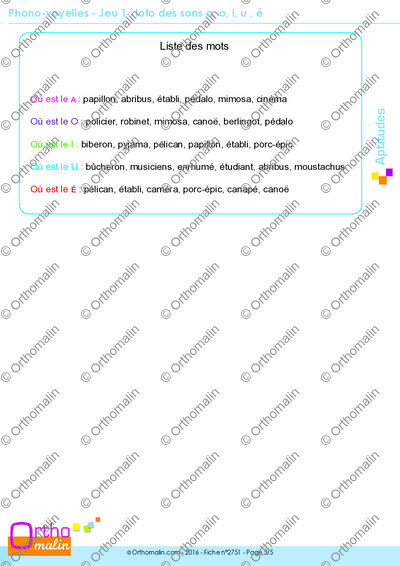 Page 5 de la fiche