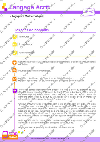 Page 1 de la fiche