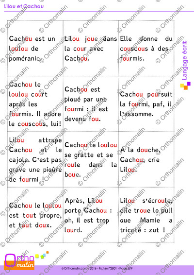 Page 8 de la fiche