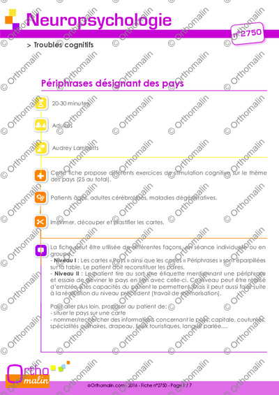 Page 1 de la fiche