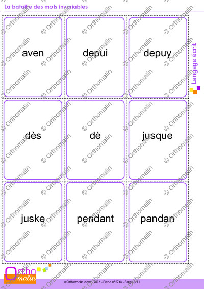 Page 3 de la fiche
