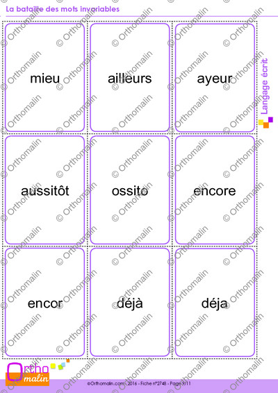 Page 9 de la fiche