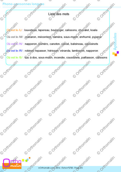 Page 5 de la fiche