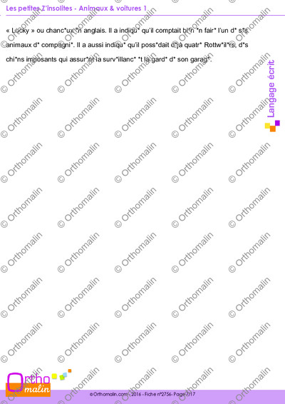 Page 7 de la fiche