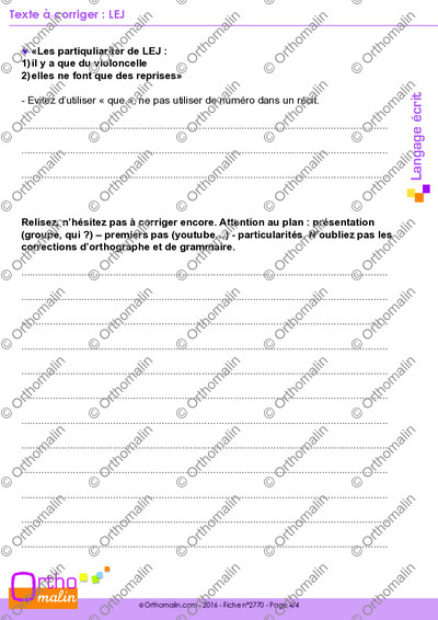 Page 4 de la fiche