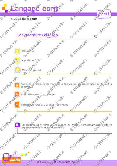Page 1 de la fiche