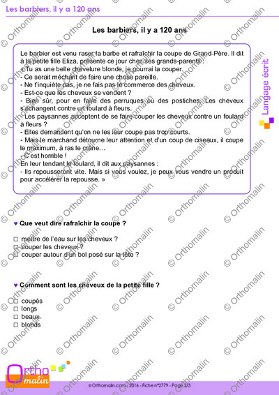 Page 2 de la fiche
