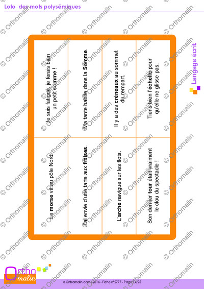 Page 14 de la fiche