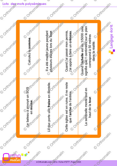Page 15 de la fiche