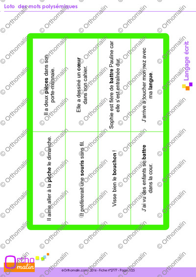Page 7 de la fiche