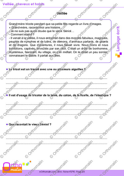 Page 2 de la fiche
