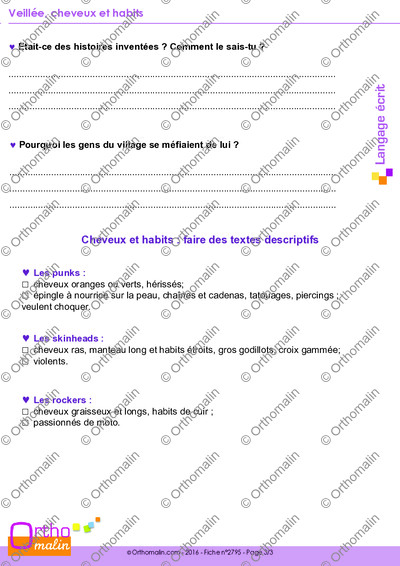 Page 3 de la fiche