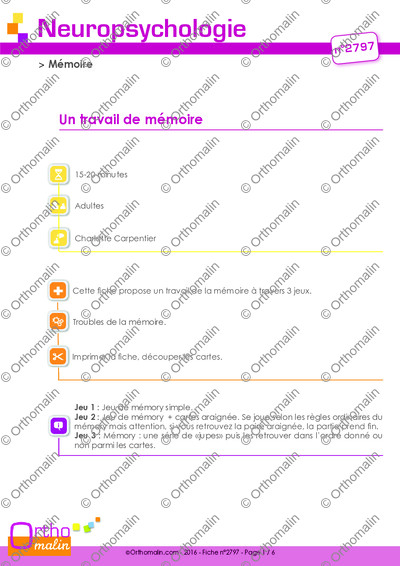 Page 1 de la fiche