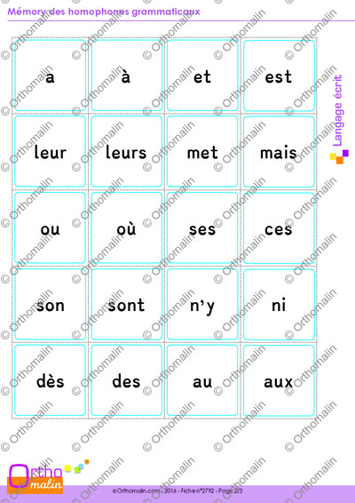 Page 2 de la fiche