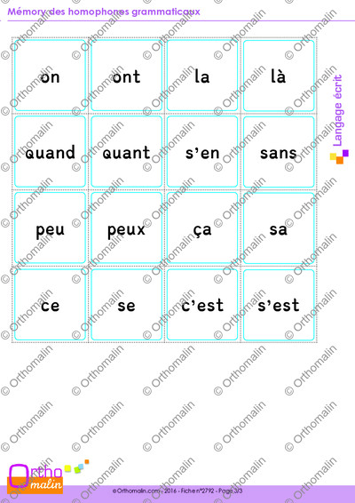 Page 3 de la fiche