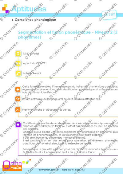 Page 1 de la fiche