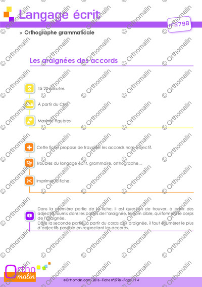 Page 1 de la fiche