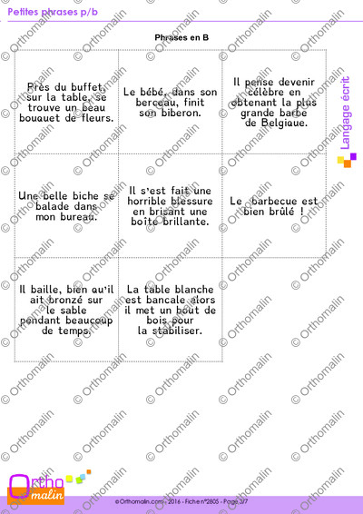 Page 3 de la fiche