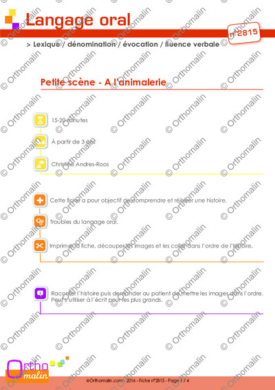 Page 1 de la fiche