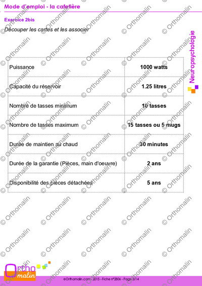 Page 5 de la fiche