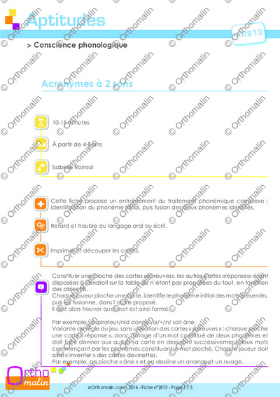 Page 1 de la fiche